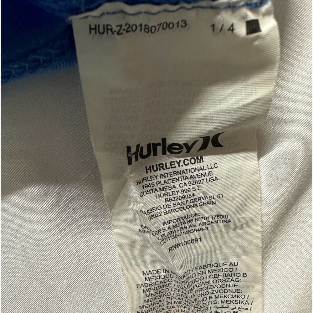 Hurley T Shirt Bundle Mens Size M Blue White Graphic Tee Surf Skate - Picture 2 of 12